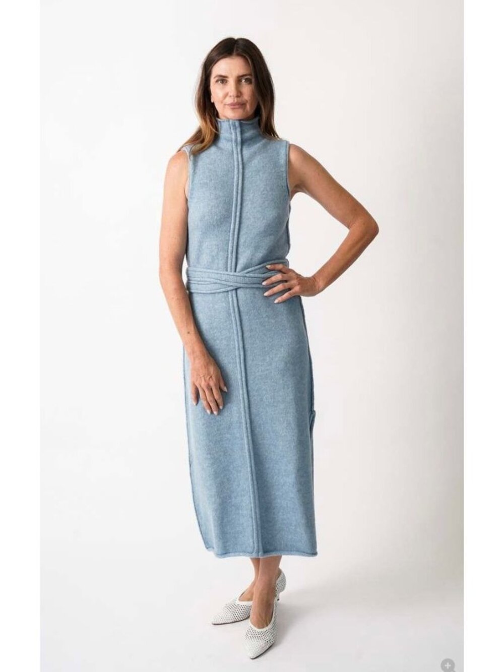 Proenza Schouler Zola Knit Dress Blue - Size M